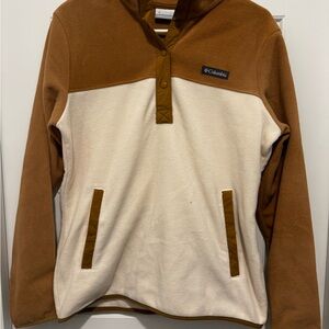Columbia Brown and Cream Fleece